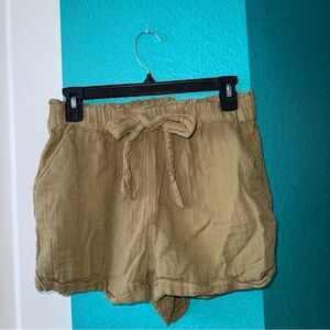 Women's Army Green Stretchy Shorts